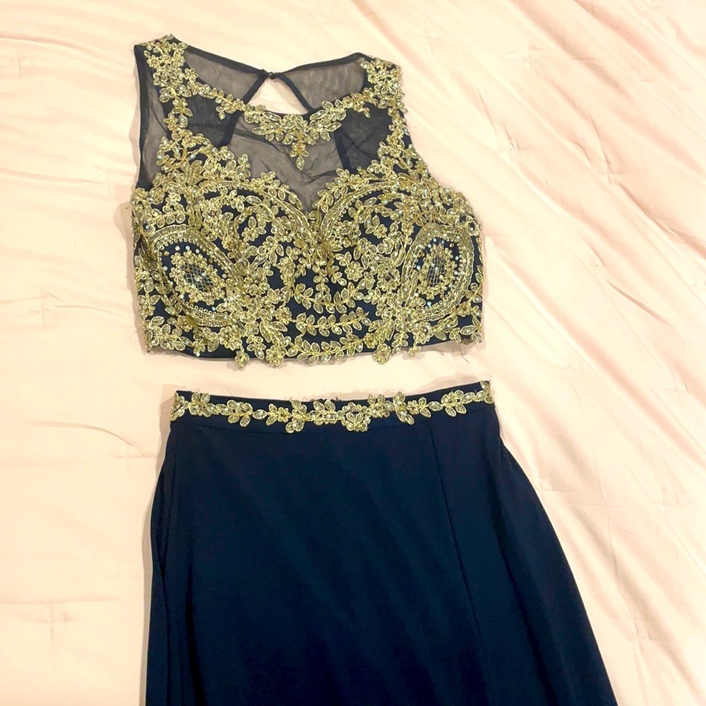Two piece prom dress. Size 4